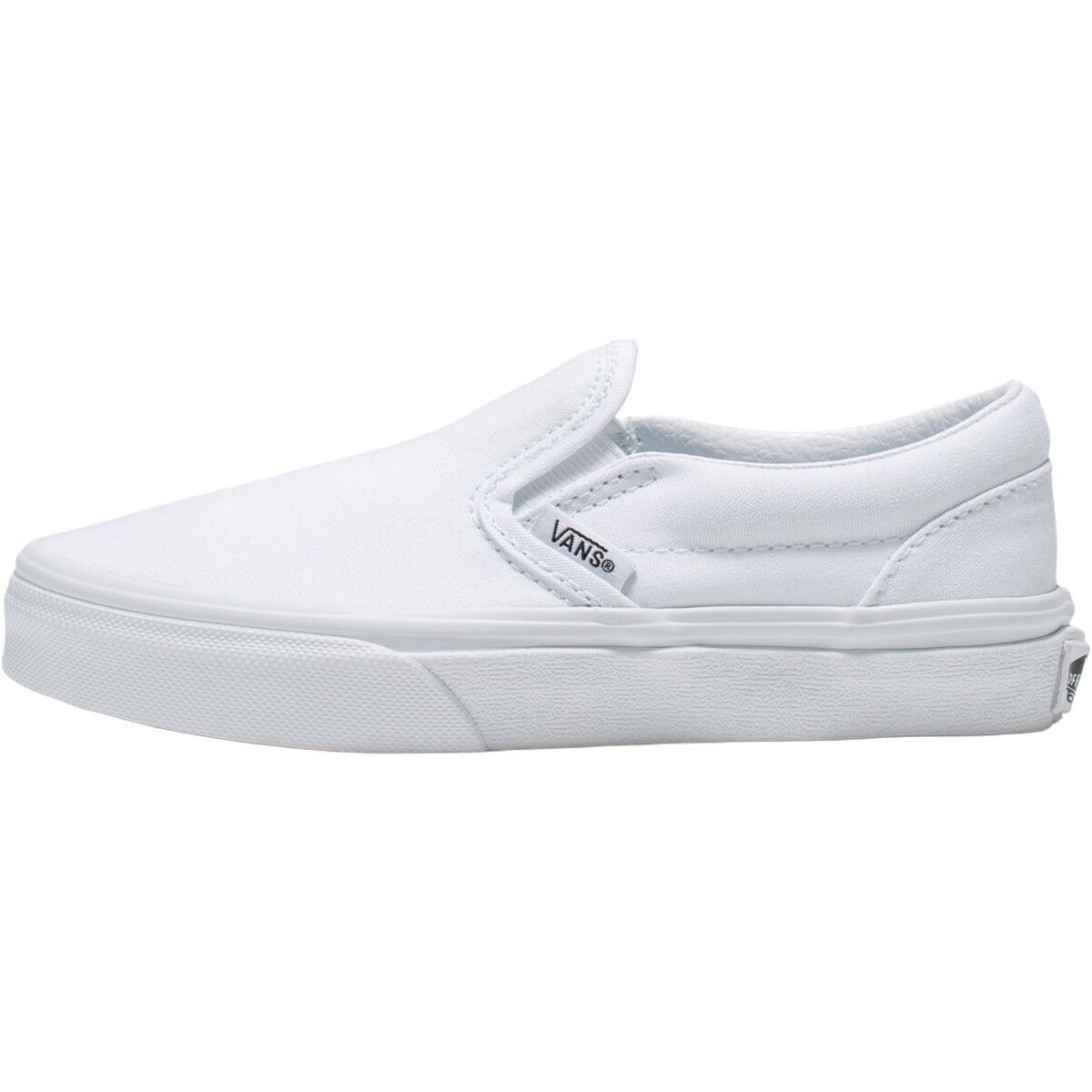 Image of Vans Classic Slip-On Skate Shoe - Little Kids' True White, 11.0