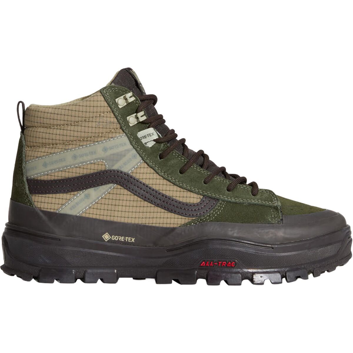 Image of Vans MTE Sk8-Hi GORE-TEX Insulated Boot Dark Green/Dark Brown, Mens 6.5/Womens 8.0