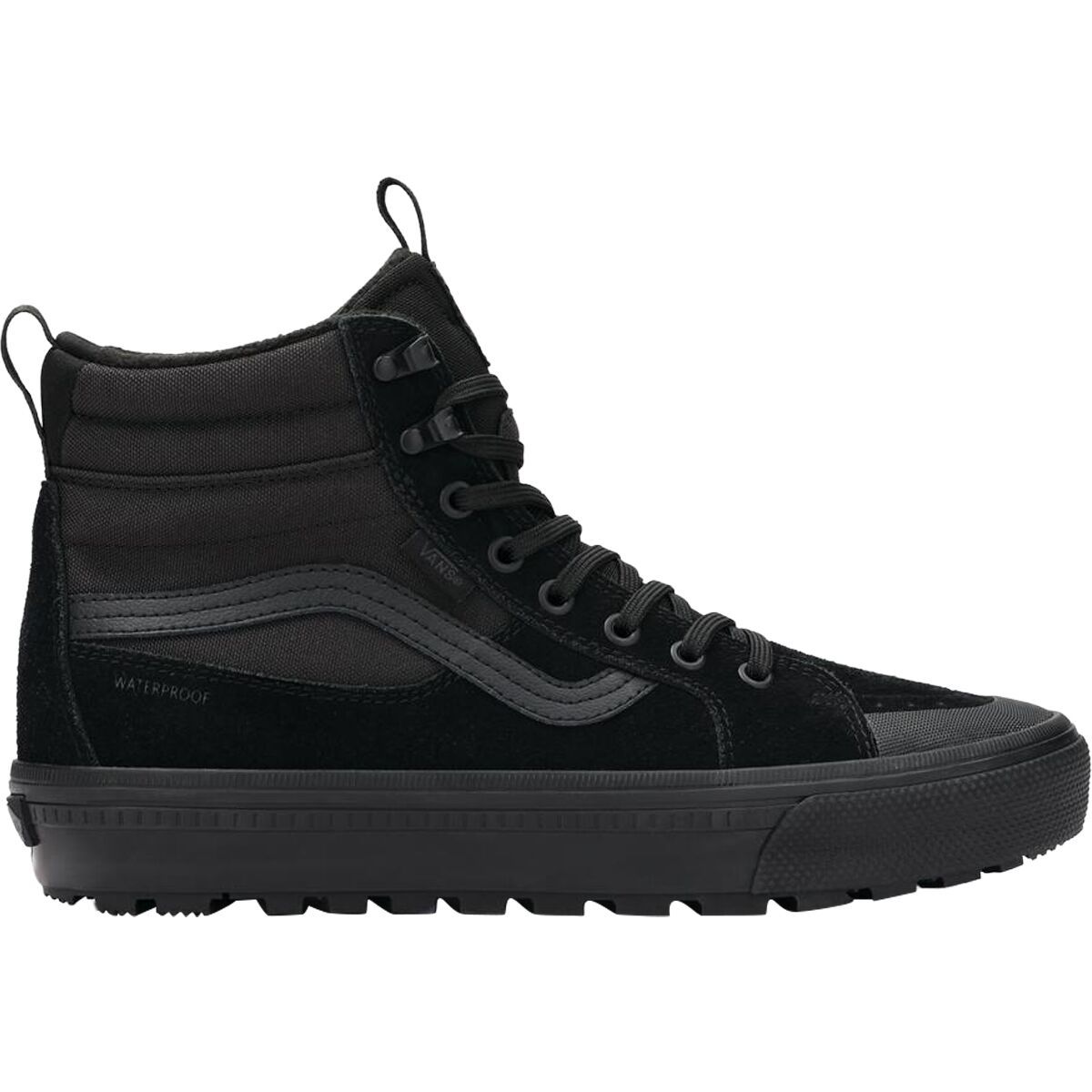 Image of Vans MTE Sk8-Hi Waterproof Insulated Shoe Black/Black, Mens 6.5/Womens 8.0
