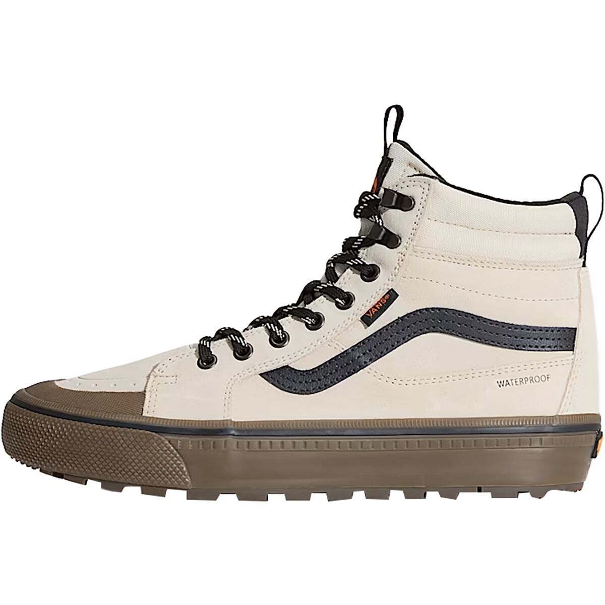 Image of Vans MTE Sk8-Hi Waterproof Insulated Shoe Oatmeal/Black, Mens 6.5/Womens 8.0
