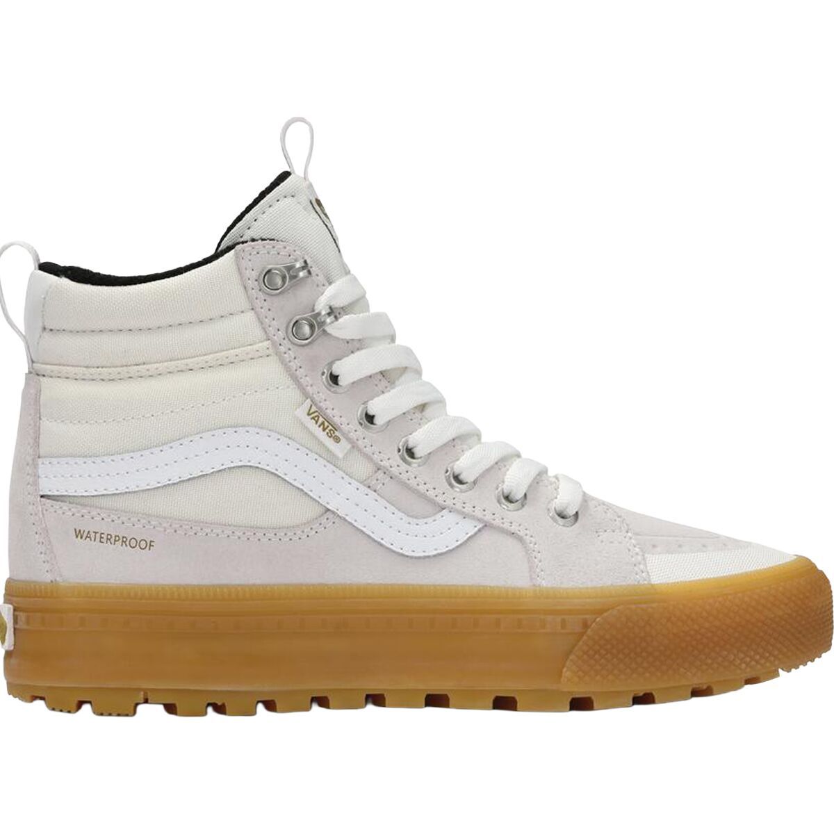 Image of Vans MTE Sk8-Hi Waterproof Insulated Shoe - Women's White/Gum, Mens 6.0/Womens 7.5