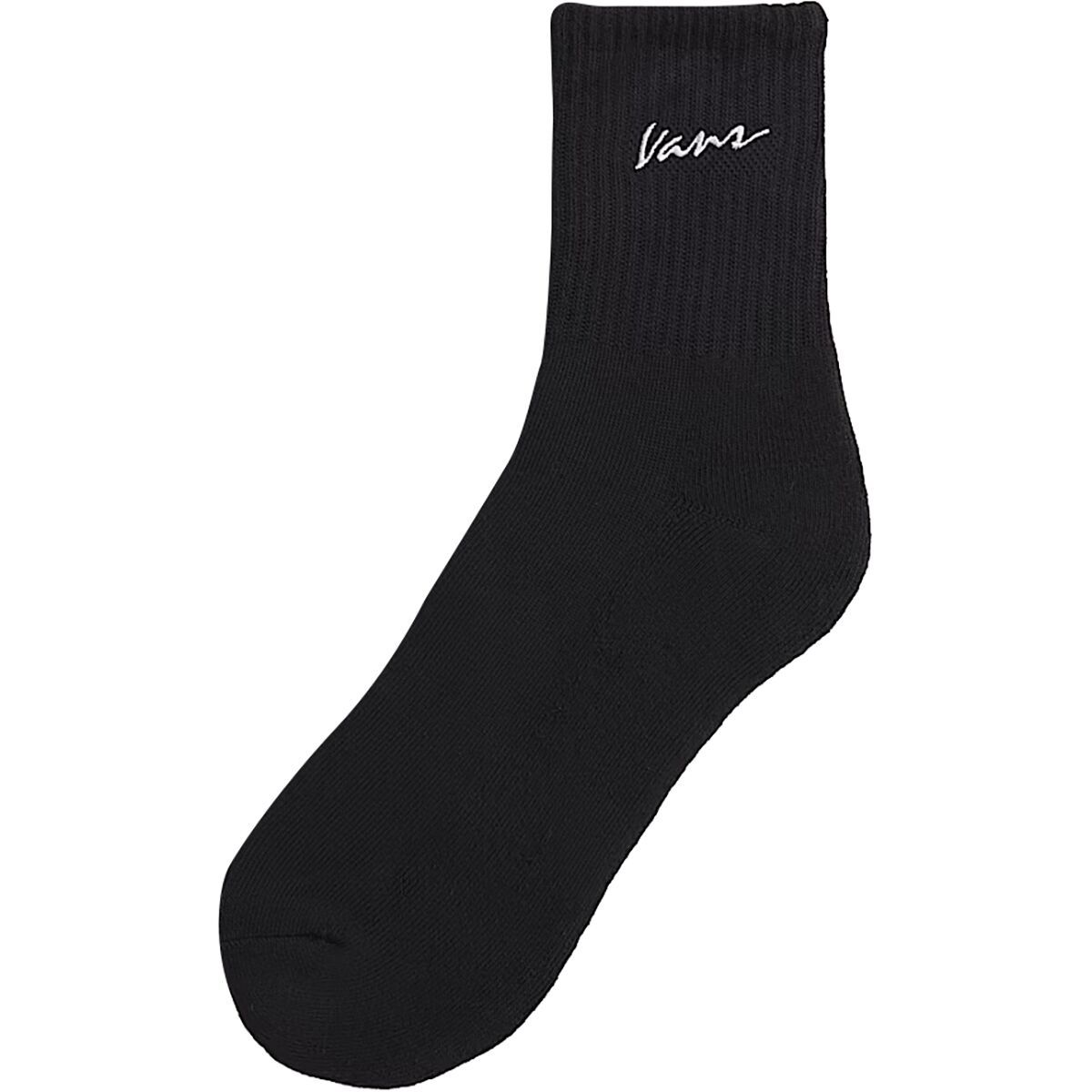 Vans Classic Script Half Crew Sock - Men's Black, M