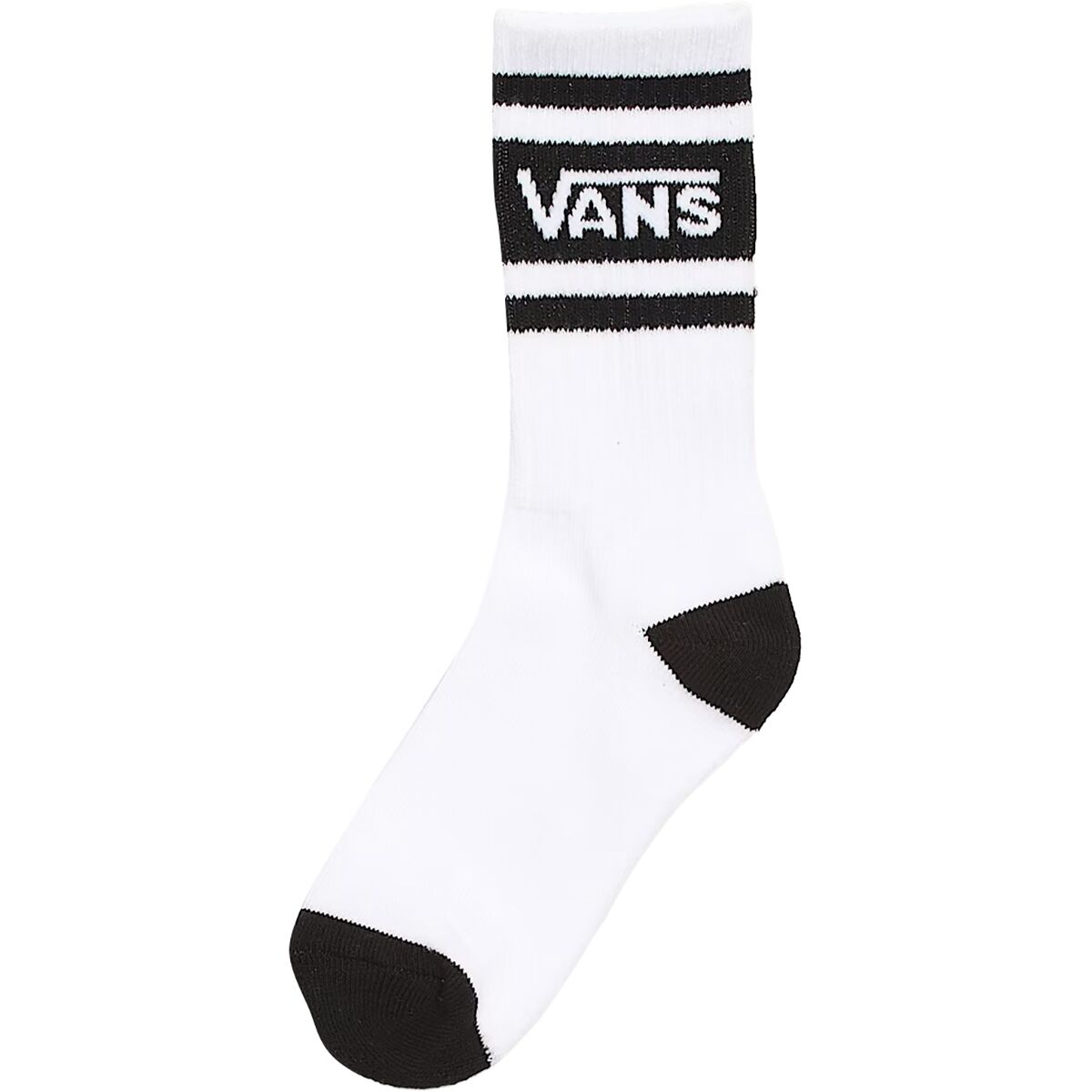 Image of Vans Drop V Crew Sock - Boys' Black, XS