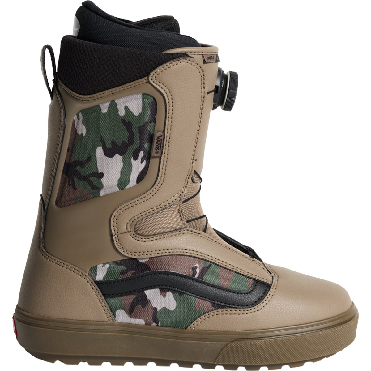 Image of Vans Aura OG Snowboard Boot - 2027 - Men's Camo/Black, 11.5