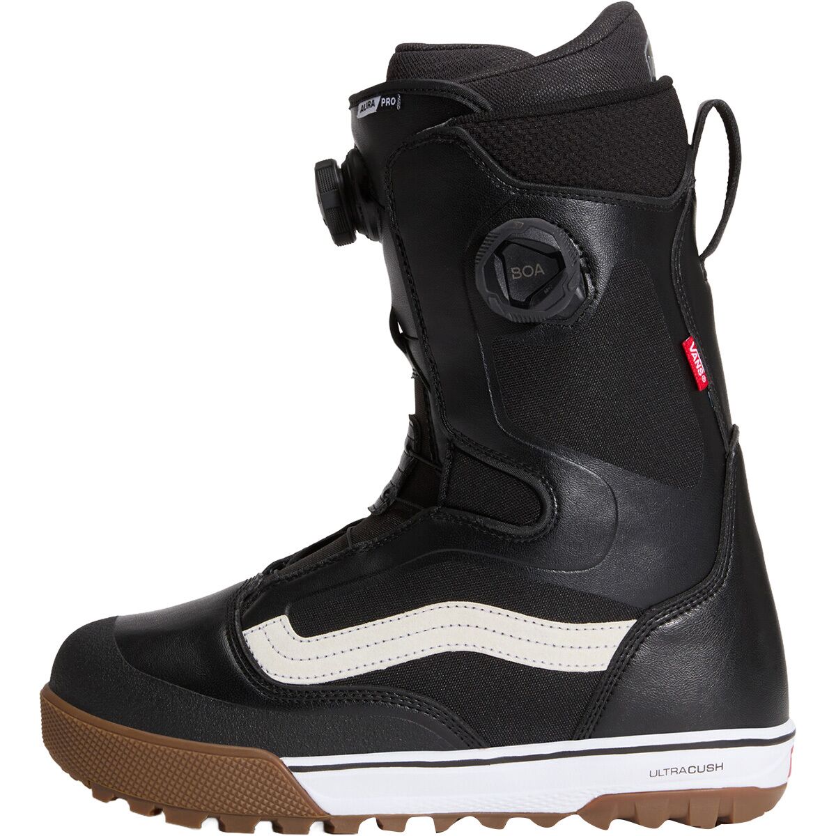 Image of Vans Aura Pro Snowboard Boot - 2026 Black/White, 10.0