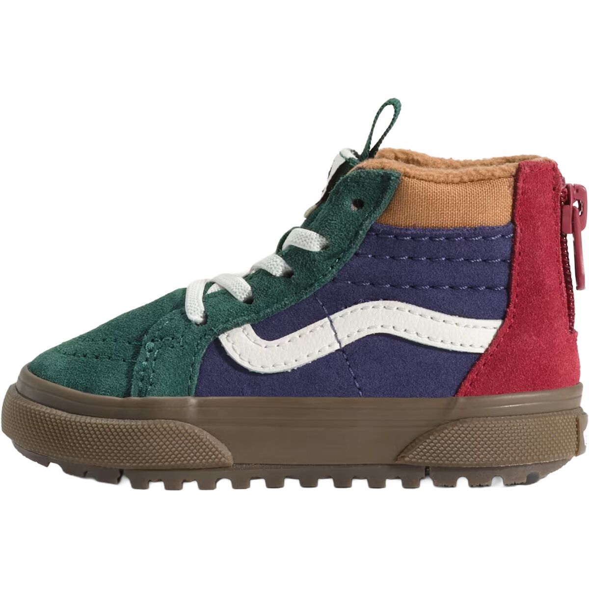 Image of Vans MTE Sk8-Hi Zip Shoe - Toddlers' Color Block Multi/Gum, 6.0
