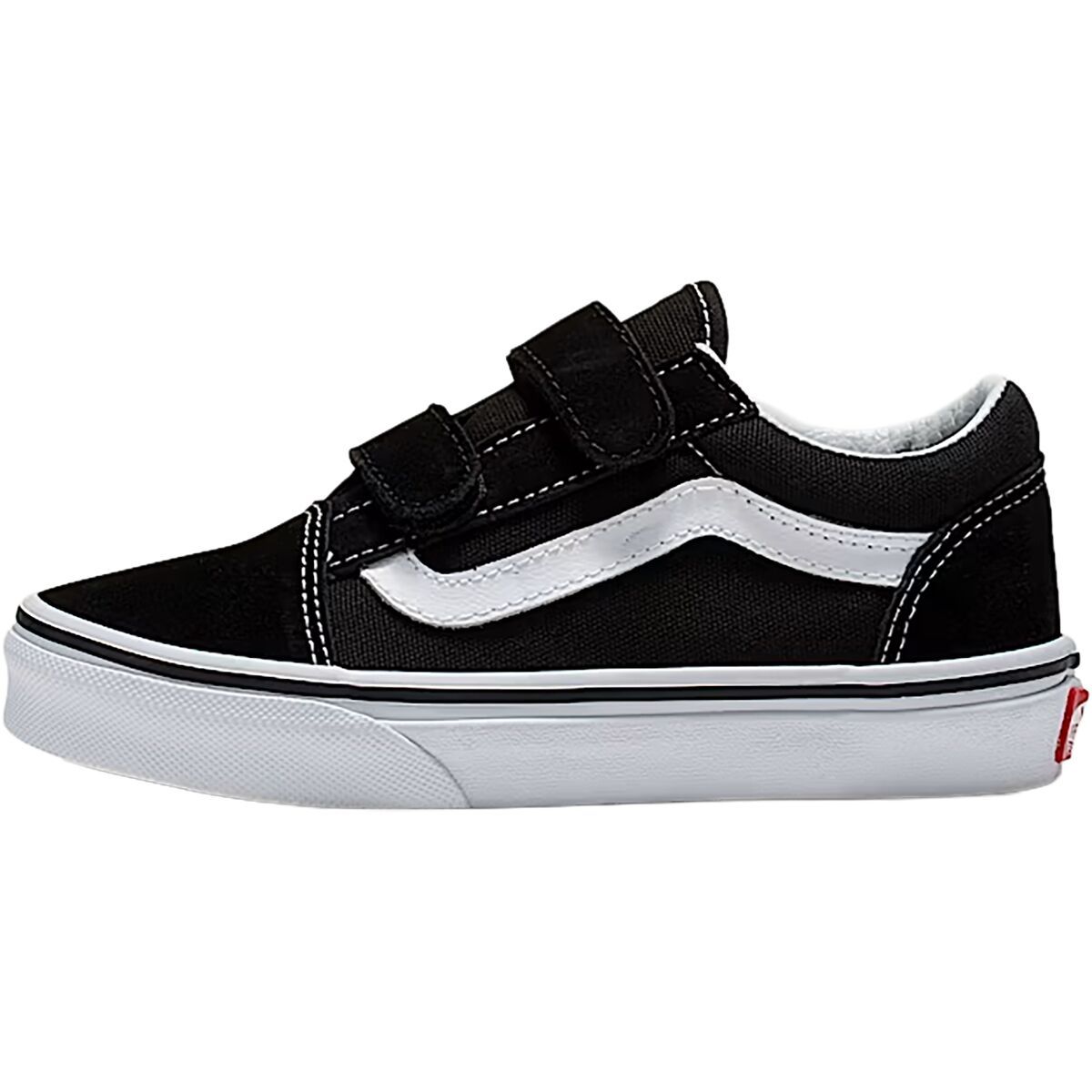 Image of Vans Old Skool V Shoe - Little Kids' Black/True White, 2.0