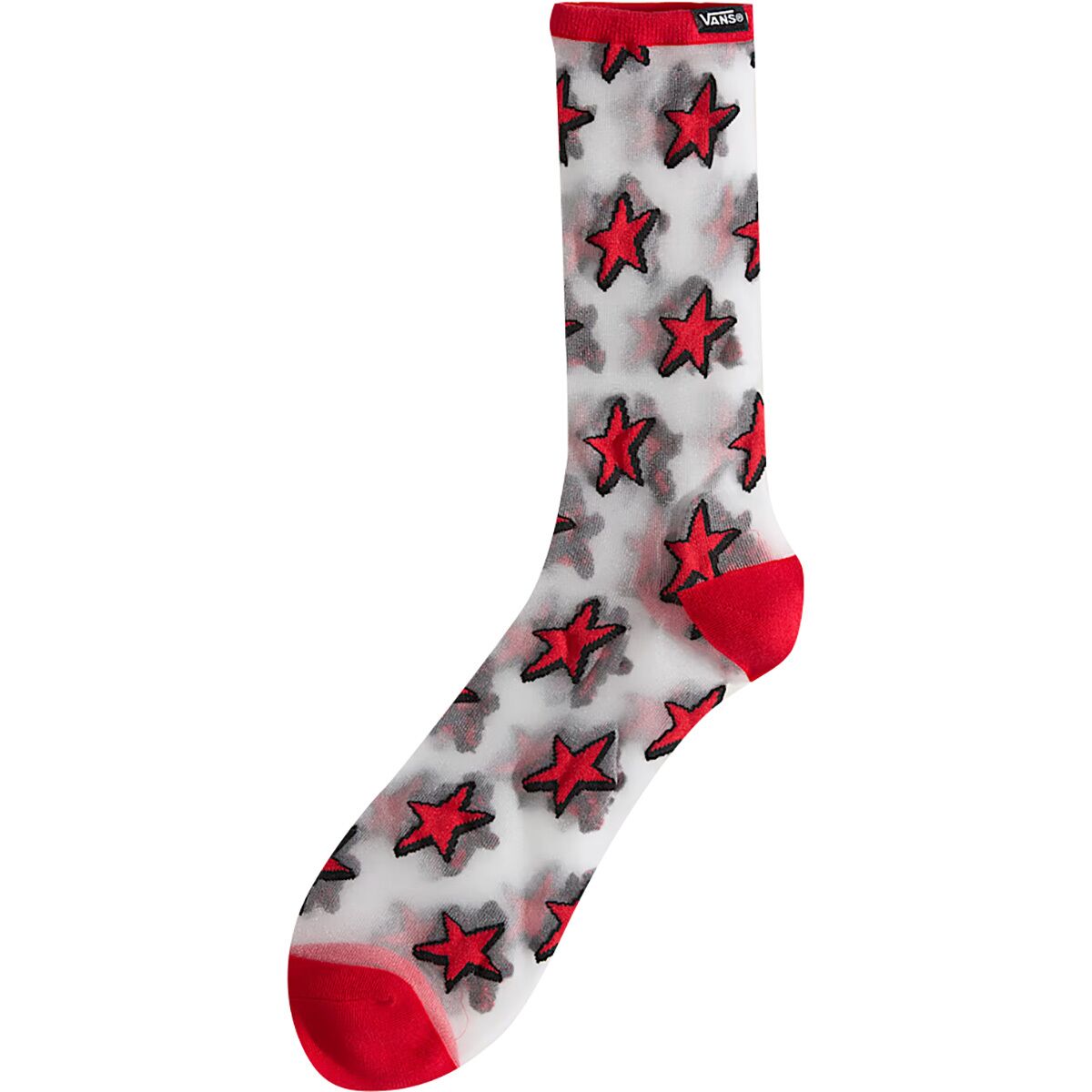 Image of Vans Hazy Sheer Crew Sock - Men's Racing Red, M
