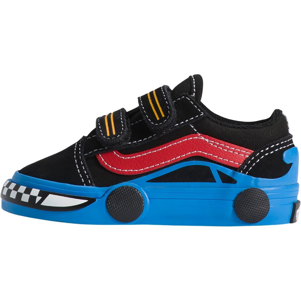 Image of Vans Old Skool V Car Shoe - Toddlers' Black/Blue, 7.0