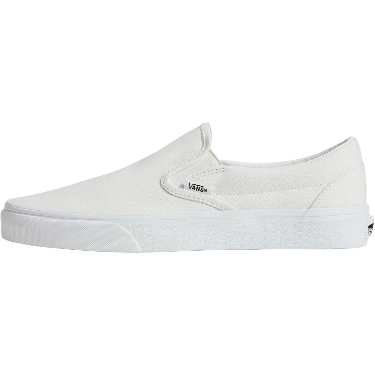Image of Vans Classic Slip-On Shoe True White, Mens 7.0/Womens 8.5