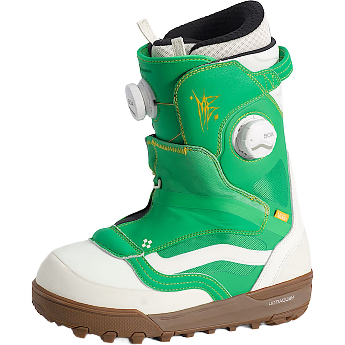 Vans The Progress Snowboard Boot - 2027 - Women's Green/Yellow, 7.0