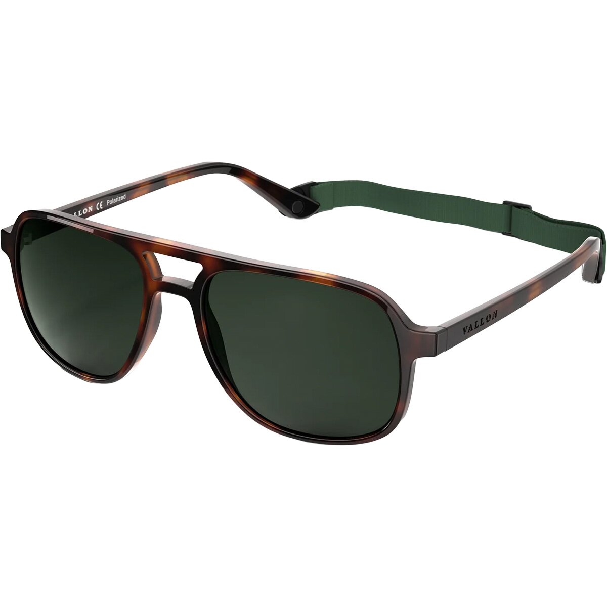 Image of Vallon Howlin' Polarized Sunglasses Dark Tortoise, One Size