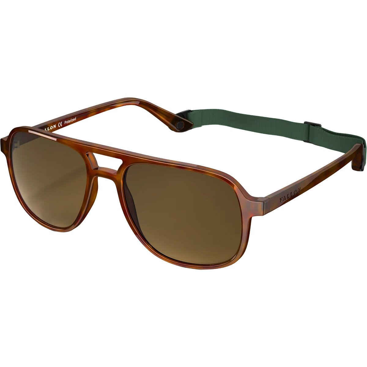 Image of Vallon Howlin' Polarized Sunglasses Tortoise, One Size