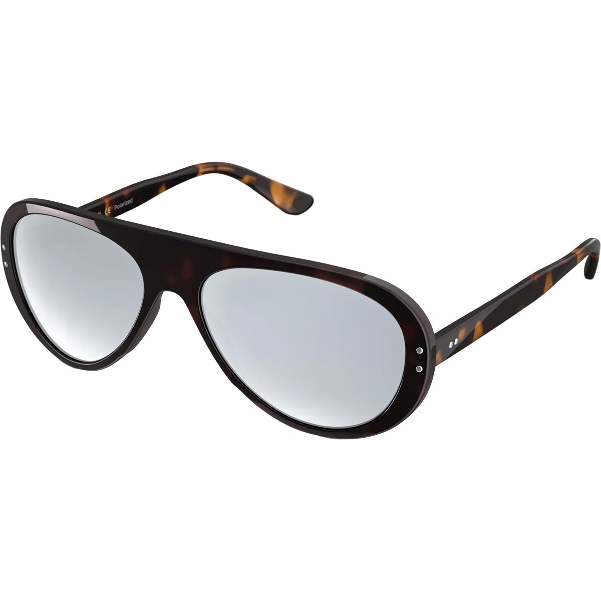 Vallon Vallon Ski Aviators Polarized Sunglasses Dark Tortoise, One Size