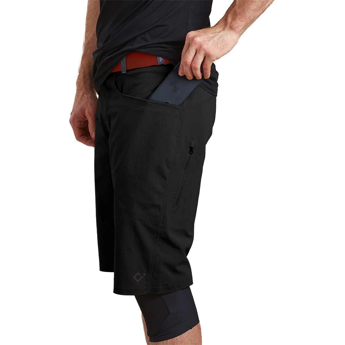 Image of Velocio Trail Access Short - Men's Black, M