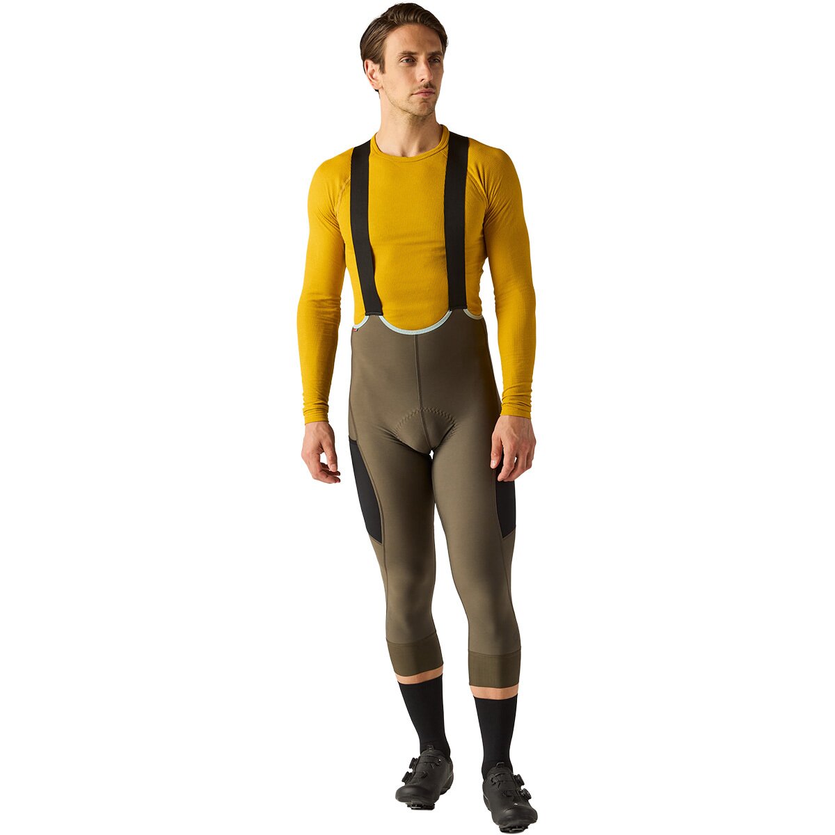 Image of Velocio LUXE Thermal Bib Knicker - Men's Black Olive, L