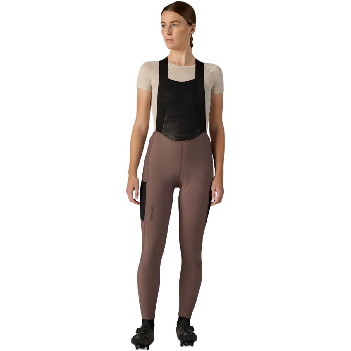 Image of Velocio LUXE Thermal Bib Tight - Women's Plum Truffle, L