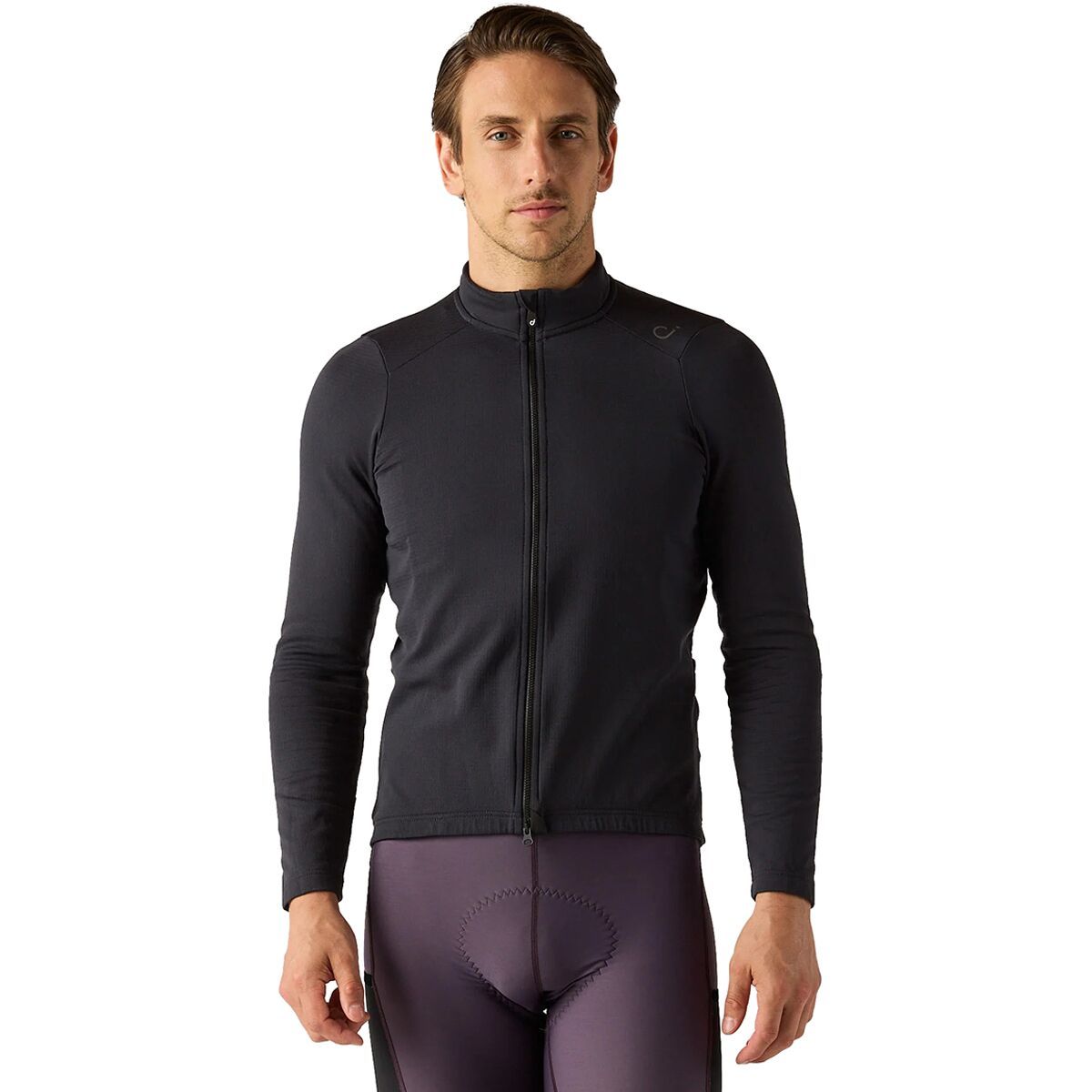 Image of Velocio LUXE Thermal Long-Sleeve Jersey - Men's Black, L