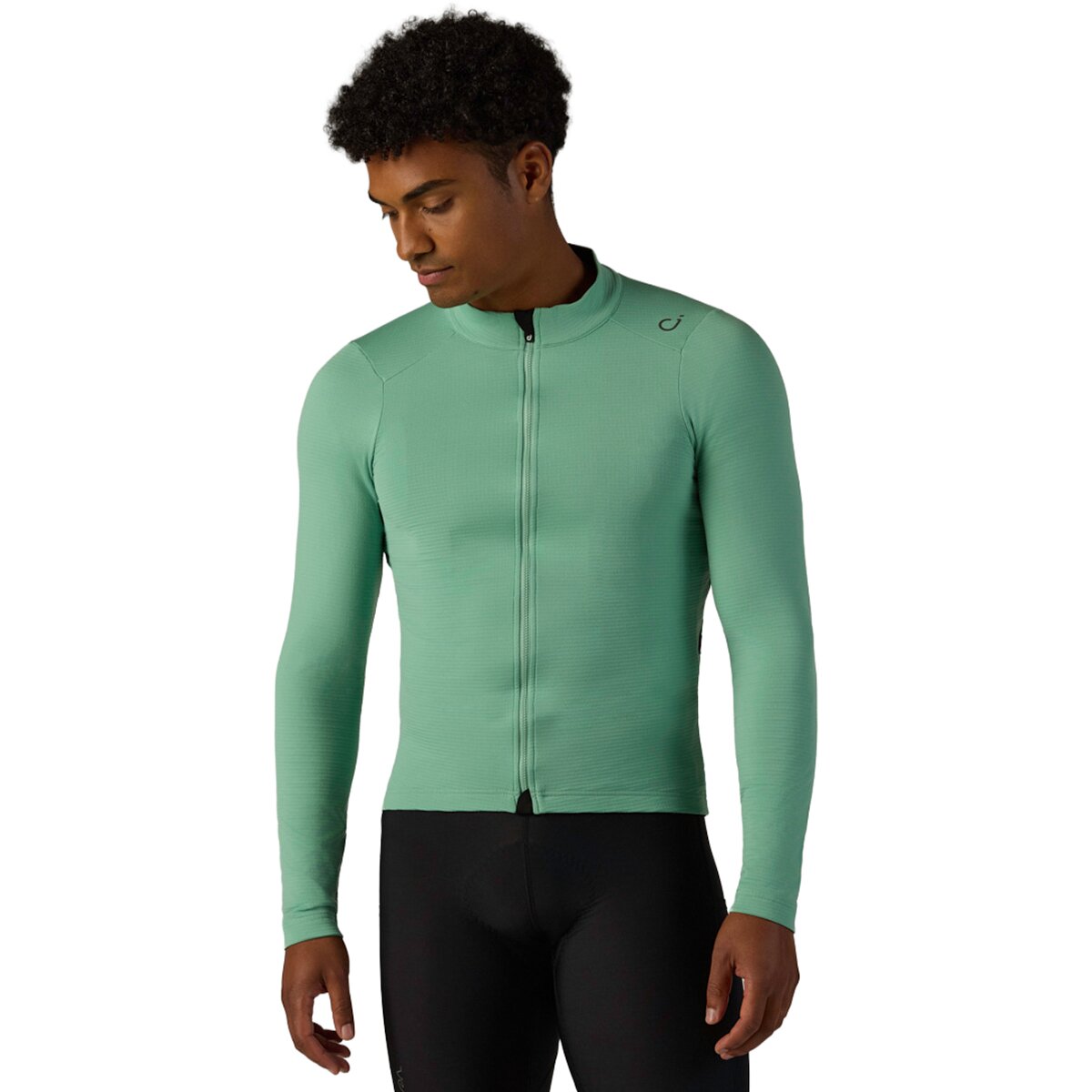 Image of Velocio LUXE Thermal Long-Sleeve Jersey - Men's Malachite Green, L