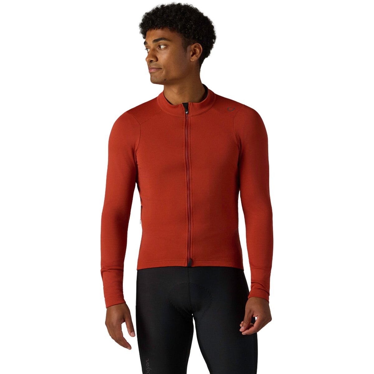 Image of Velocio LUXE Thermal Long-Sleeve Jersey - Men's Red Ochre, S
