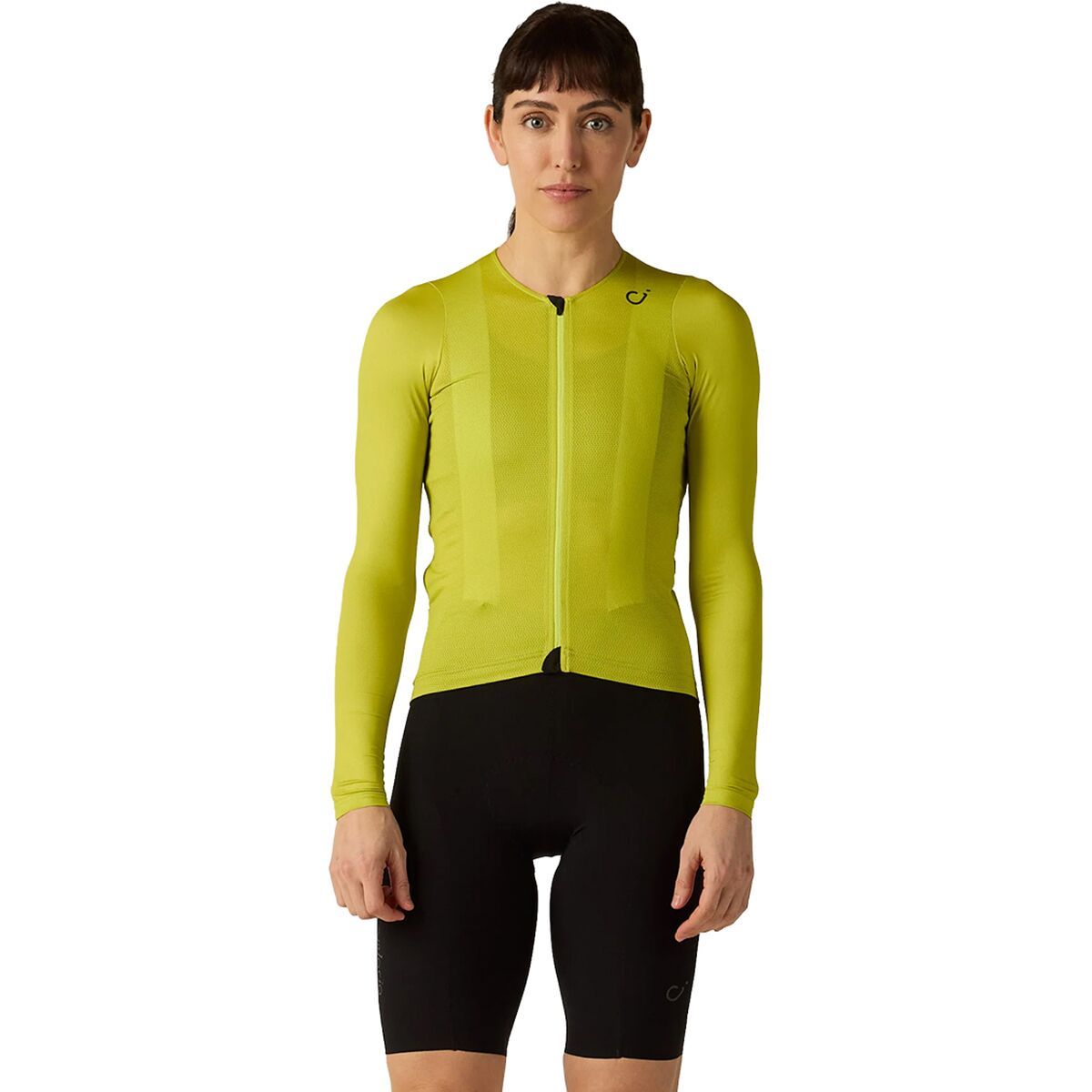 Image of Velocio LUXE Ultralight Long-Sleeve Jersey - Women's Bright Chartreuse, L