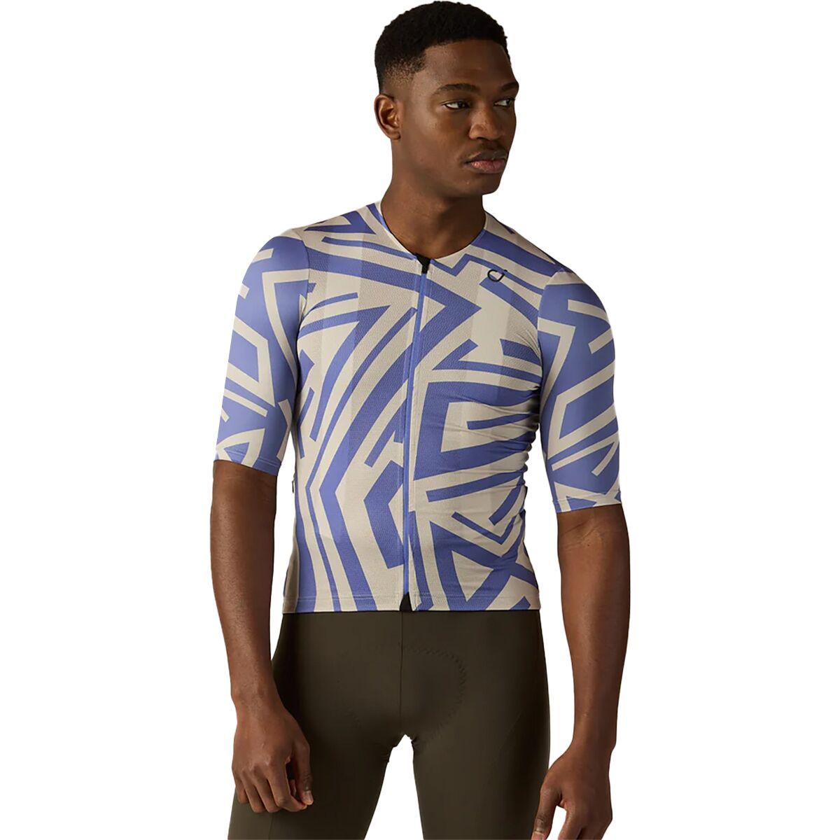 Image of Velocio LUXE Ultralight SE Short-Sleeve Jersey - Men's Lines Peri, M