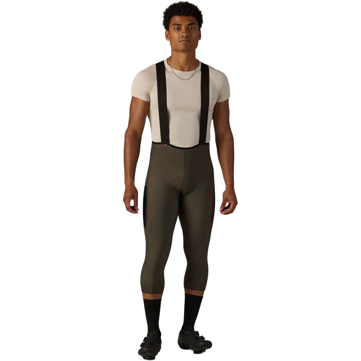 Image of Velocio LUXE Thermal 3/4 Bib Knicker- Men's Black Olive, M