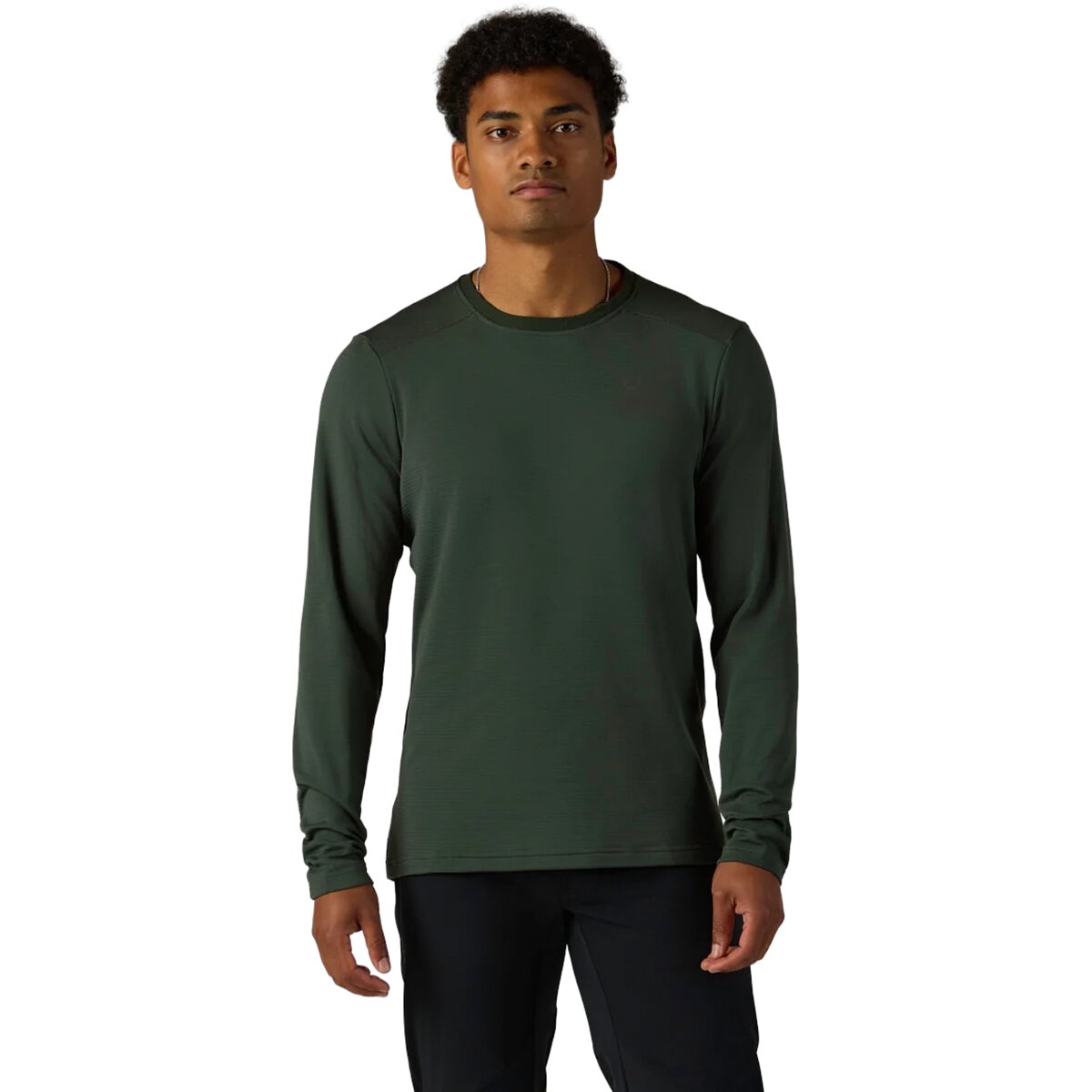 Image of Velocio TRAIL Merino Long-Sleeve Jersey - Men's Deep Forest, S