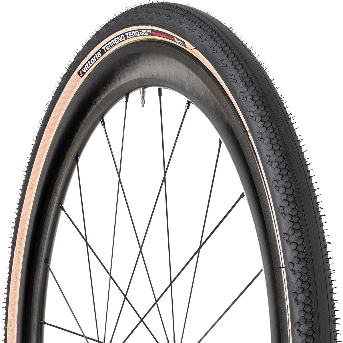 Image of Vittoria Terreno Zero Tubeless Tire Gumwall/Black, 700x38-40