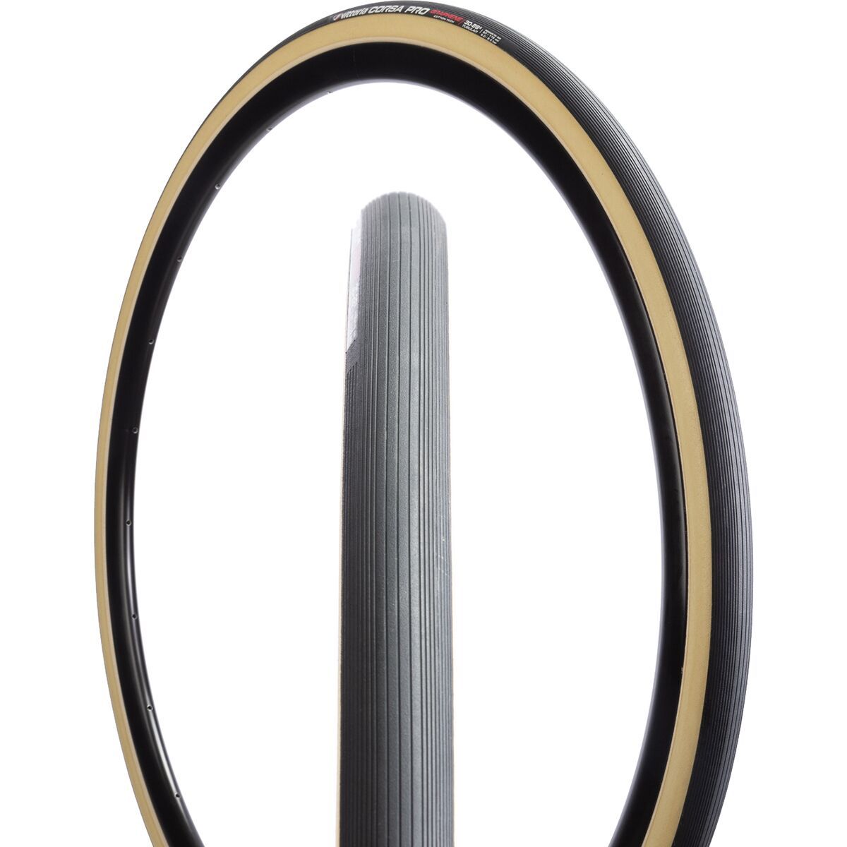 Image of Vittoria Corsa Pro G2.0 Tubular Tire Tan/Black/Black, 700x23
