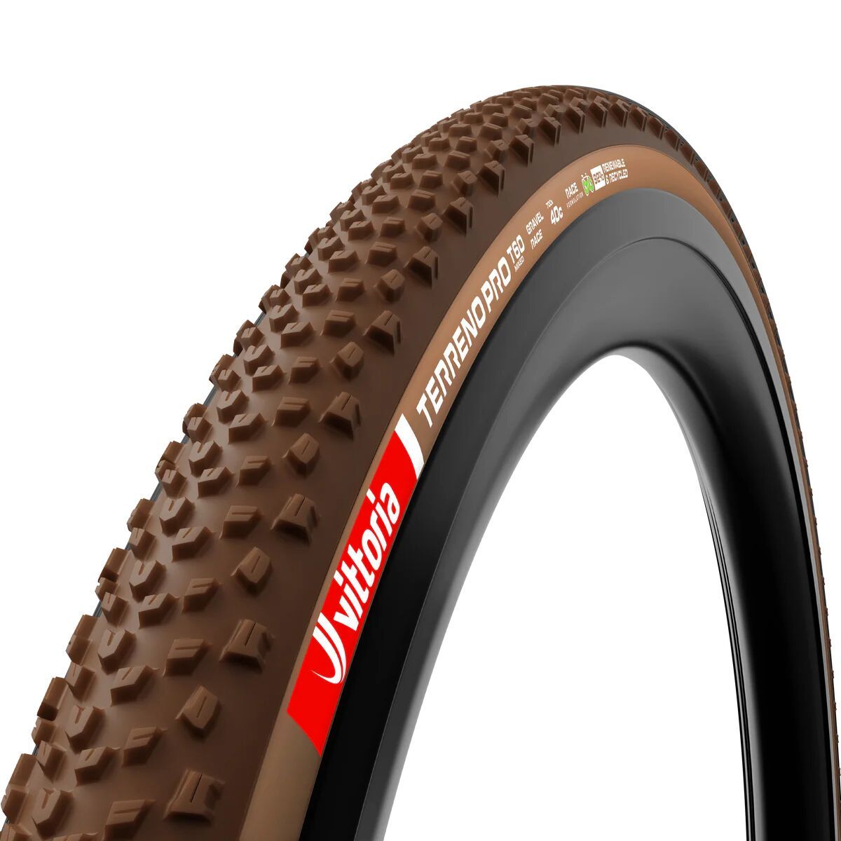 Image of Vittoria Terreno Pro T60 mixed Race Tubeless Tire Natural Brown, 700x45