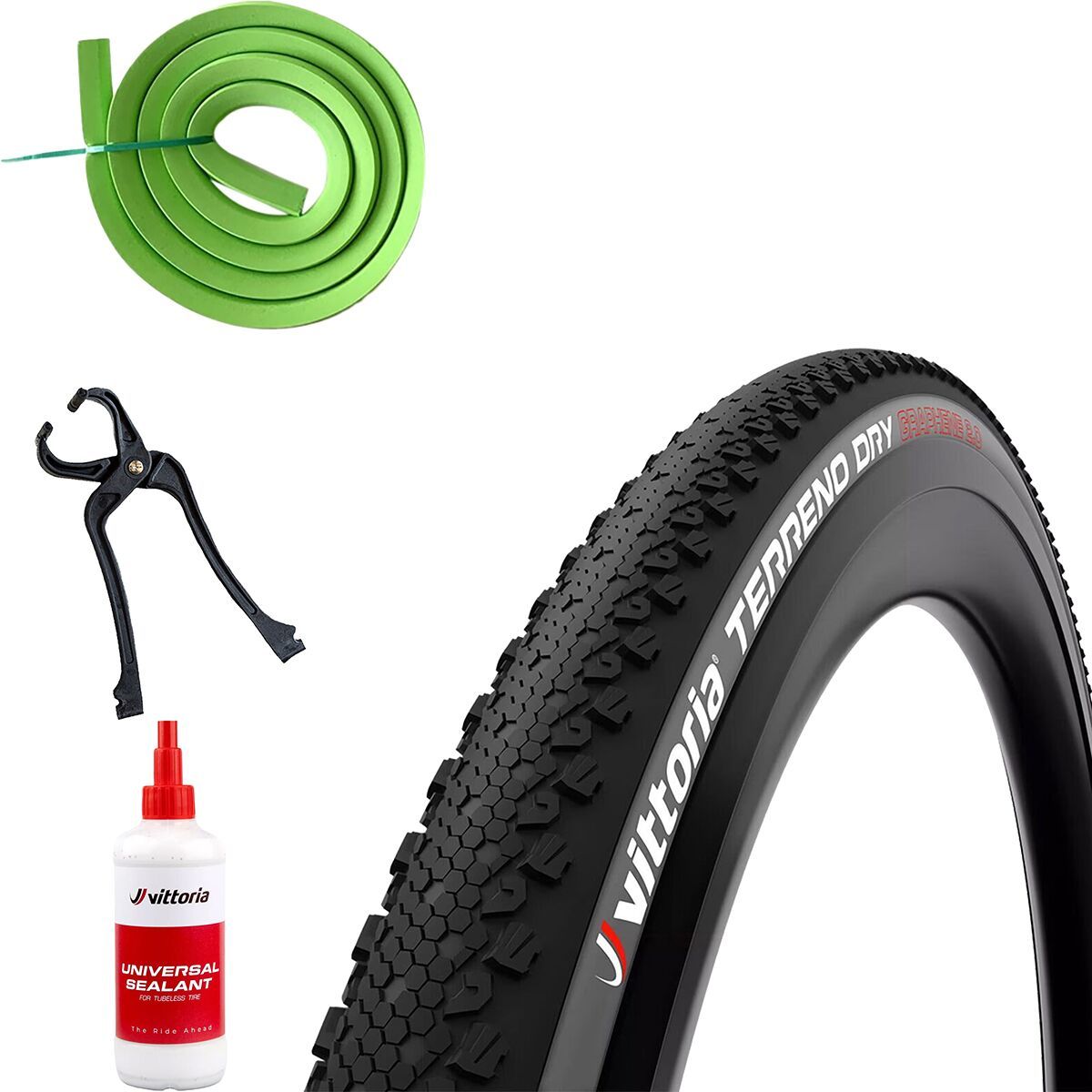 Image of Vittoria Terreno Dry G2.0 TNT Tubeless Tire Set Anthracite/Black,700x45, 2Tires,2BottlesSealant,2Air-Liners