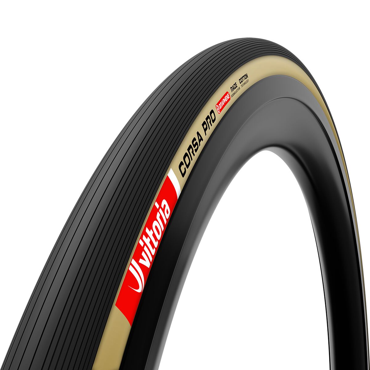Image of Vittoria Corsa Pro Clincher Tire Cotton Tan/Black, 700x26