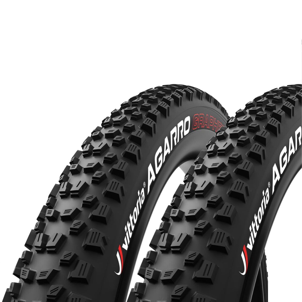 Image of Vittoria Agarro G2.0 Trail 4C MX Tire Set Anthracite/Black, 29/27.5x2.6in