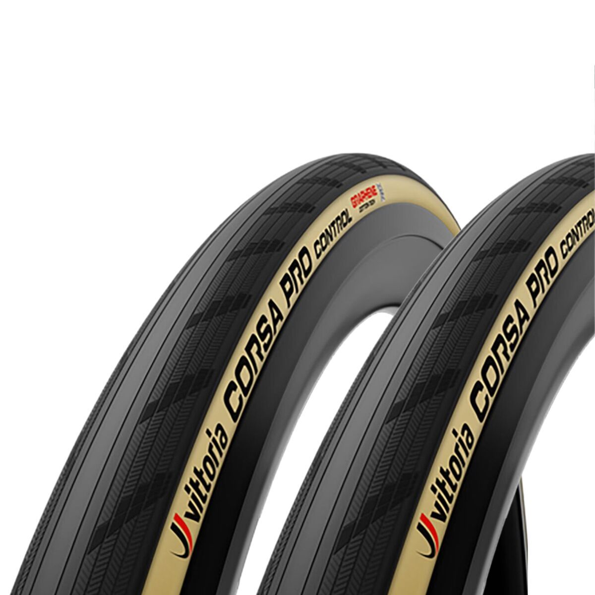 Image of Vittoria Corsa Pro Control G2.0 Tubeless Tire Set Gumwall/Black, 700x28