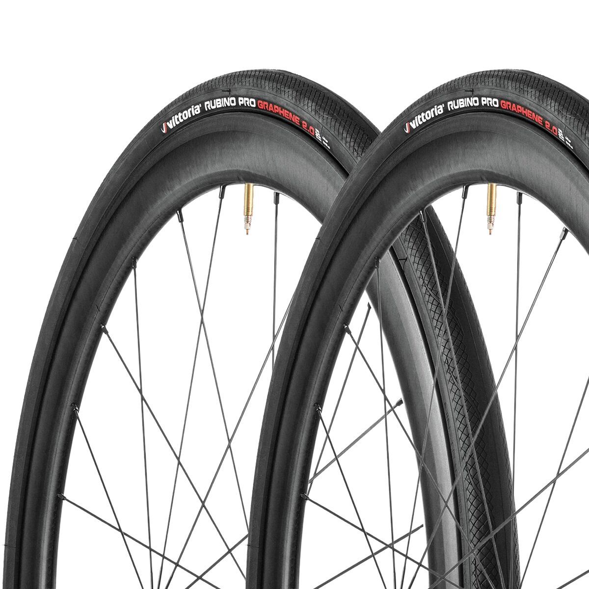 Image of Vittoria Rubino Pro G2.0 Clincher Tire Set Black, 700x25