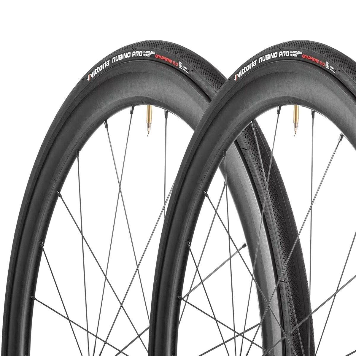 Image of Vittoria Rubino Pro G2.0 Tubeless Tire Set Black, 700x28