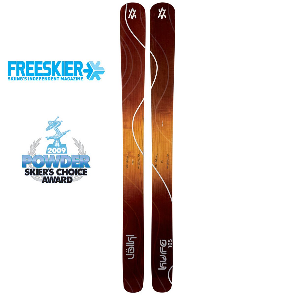 スキー 185 VOLKL KURO + MARKER BINDING New 2012 Volkl Kuro 185cm w/ Marker Griffon Bindnings - Sell and