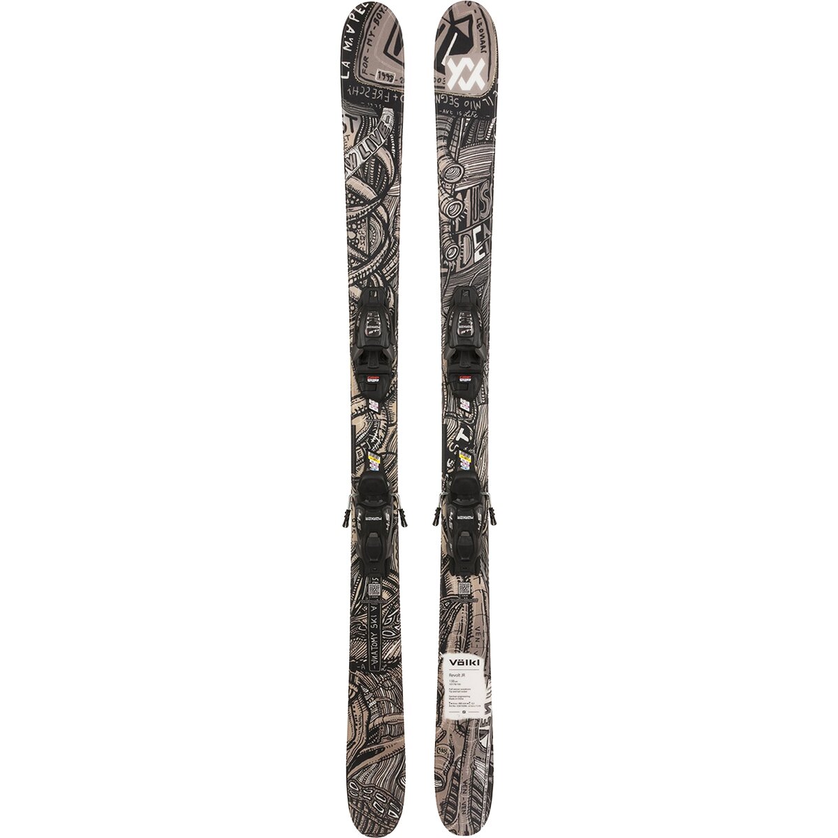 Image of Volkl Revolt Jr Ski w/ 7.0 V-Motion Binding - 2027 - Kids' Urban, 148cm