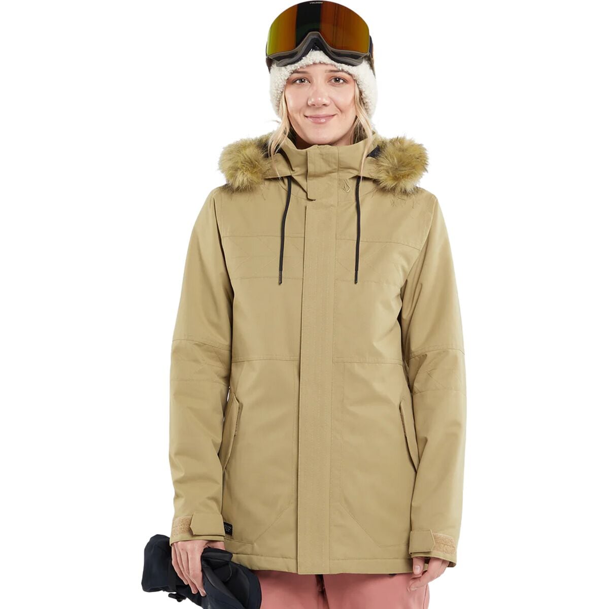 Image of Volcom Fawn Insulated Jacket - Women's Dark Khaki, L