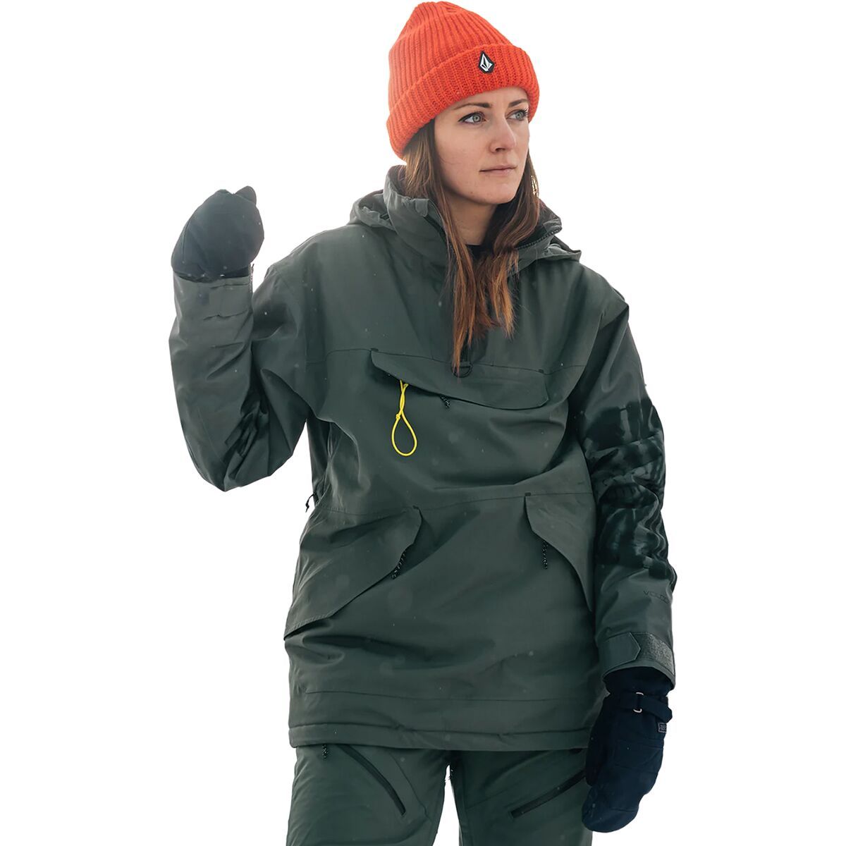 Image of Volcom Fern Insulated Gore Pullover - Women's Eucalyptus, XS