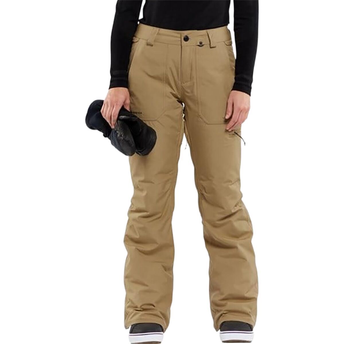 Image of Volcom Knox Insulated Gore-Tex Pant - Women's Dark Khaki, M