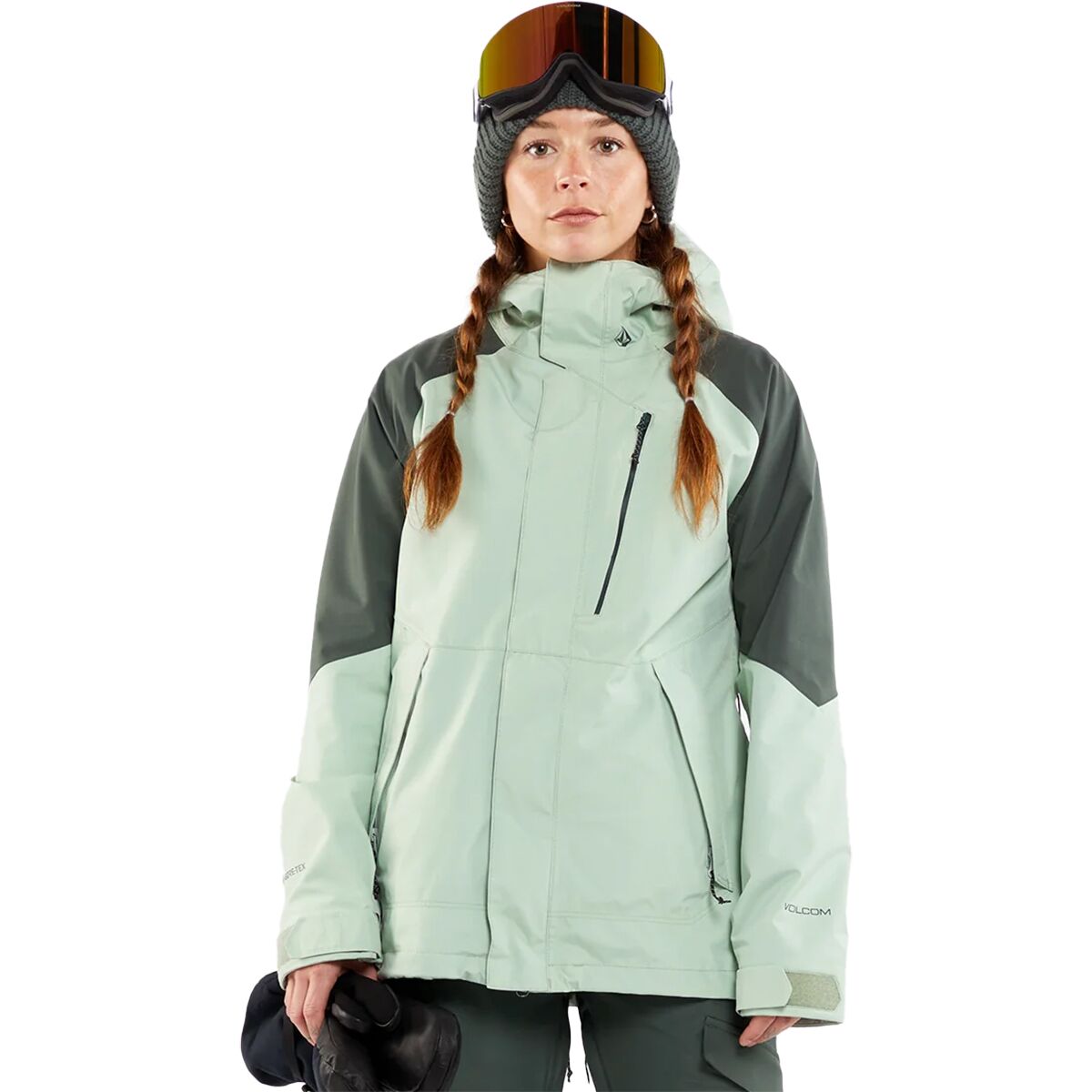 Volcom V.Co Aris Insulated Gore Jacket- Women's Sage Frost