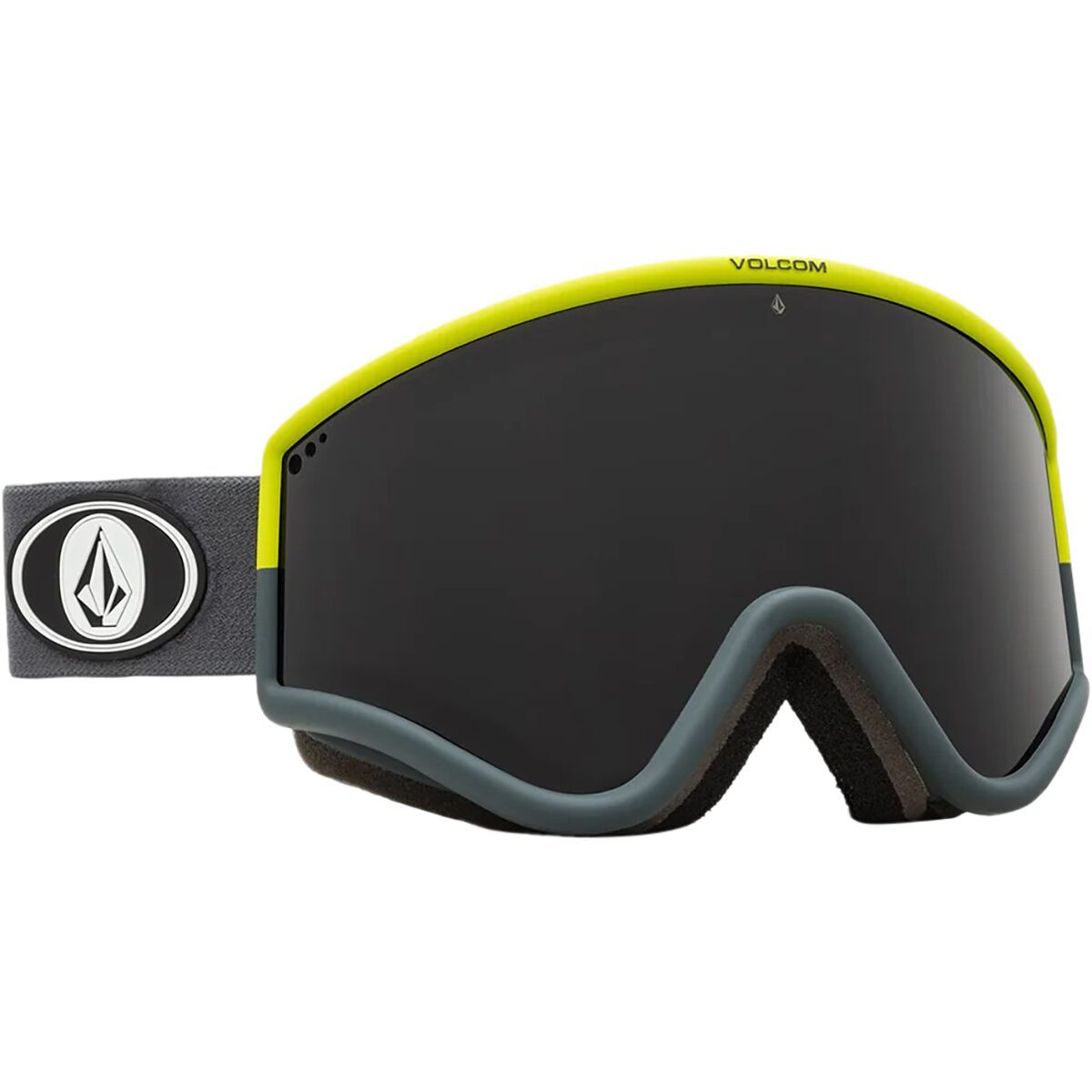 Image of Volcom Yae Goggles Citrus/Grey/Bonus Lens/Dark Grey, One Size