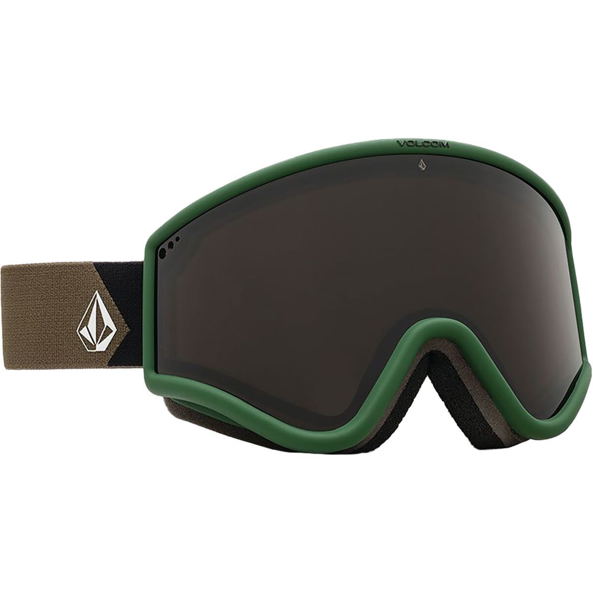 Image of Volcom Yae Goggles Dark Teek/Forest/Green/Bonus Lens/Bronze, One Size