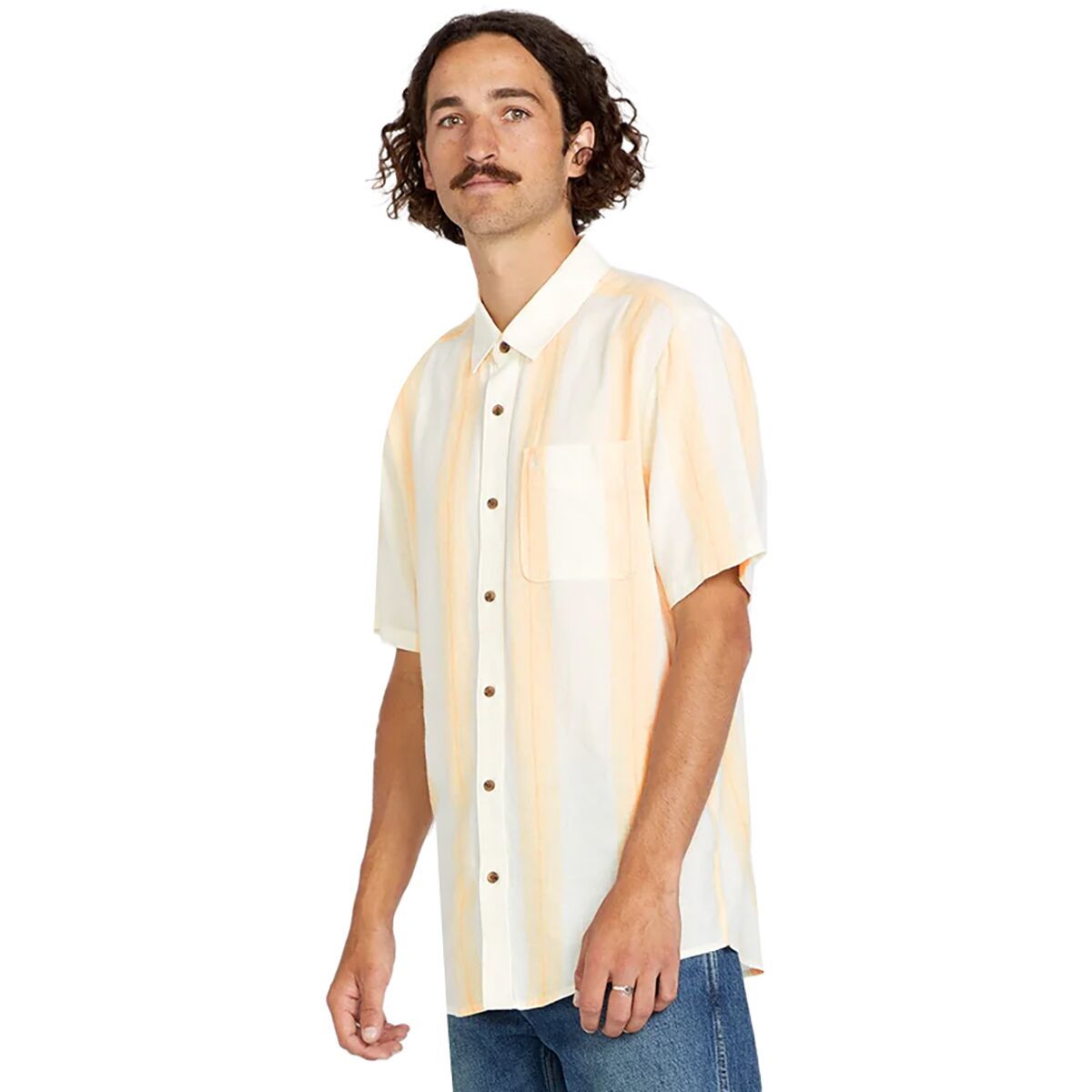 Volcom Flaxstone Shirt - Men's Off White, S