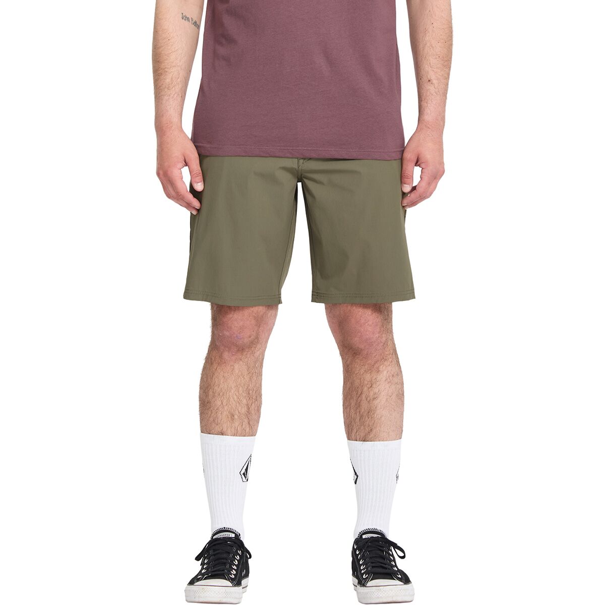 Image of Volcom Frickin Cross Shred 20 Short - Men's Surplus Green, 32