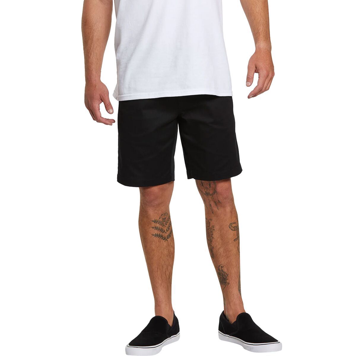 Image of Volcom Frickin Elastic Waist 19 Short - Men's Black, M