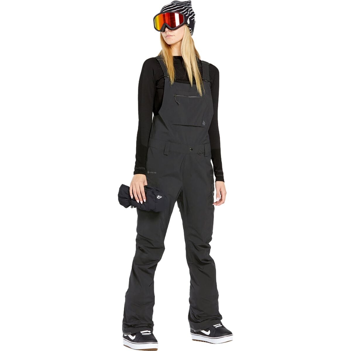 Image of Volcom Elm Stretch GORE-TEX Bib Overall - Women's Black, M