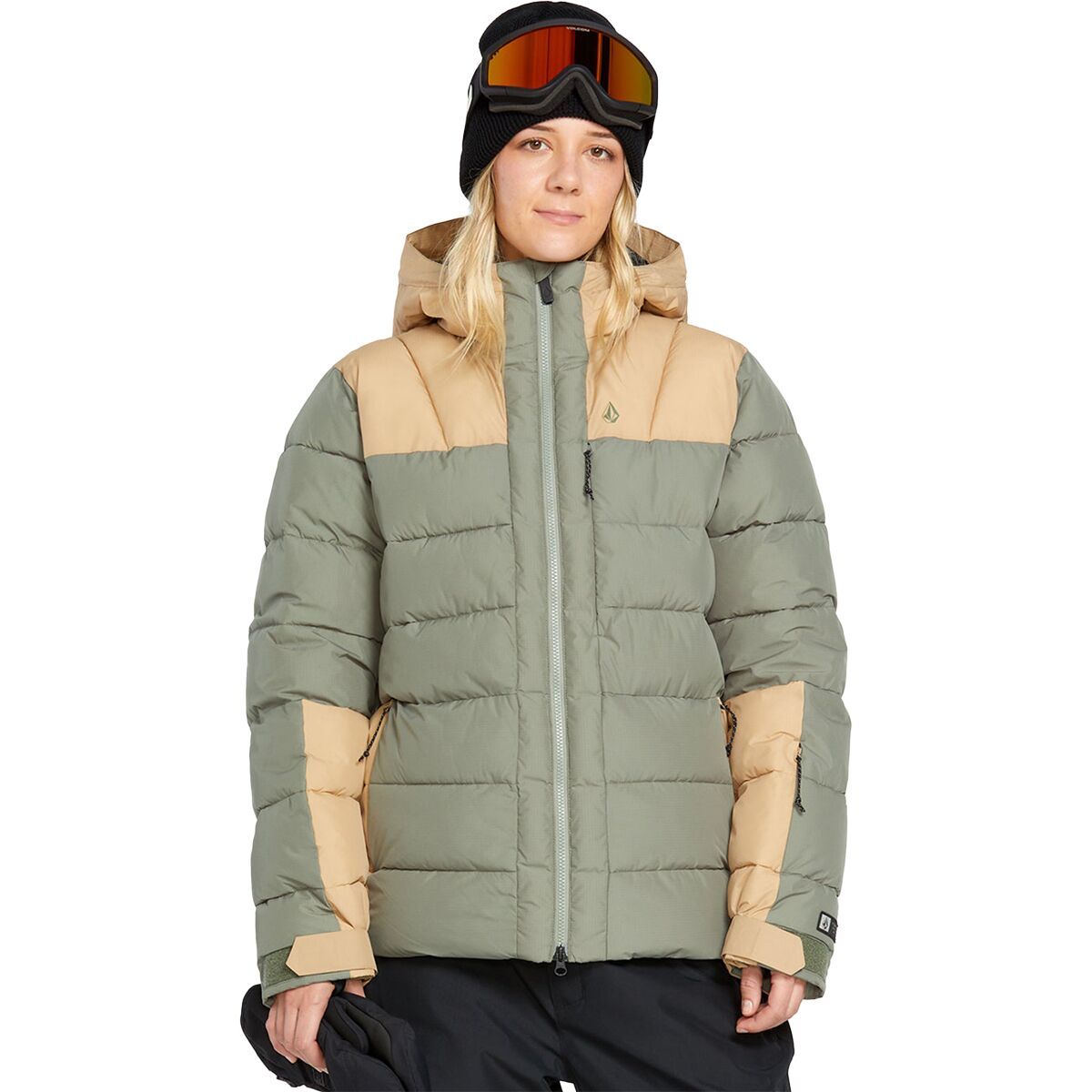 Image of Volcom Puffleup Jacket - Women's Lichen Green, S
